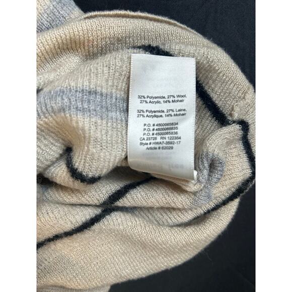 Aritzia Wilfred Free Lightweight Sheer Beige, Black, Gray  Sweater Size S - Picture 7 of 11